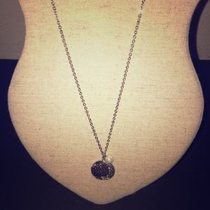 Three necklaces!! Silver w/pearl&costume jewelry